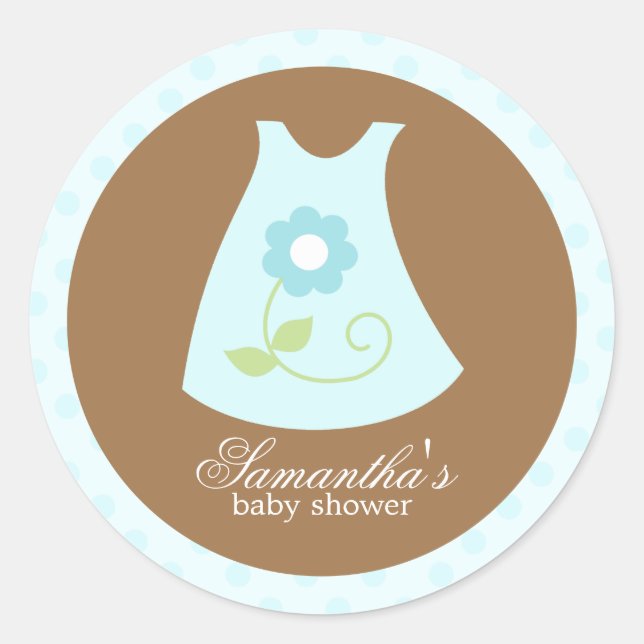 Babykleideräume Runder Aufkleber (Vorderseite)