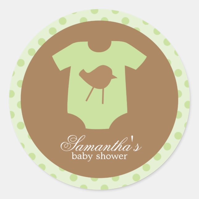 Babykleideräume Runder Aufkleber (Vorderseite)