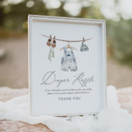 Babykleidung Baby Dusche Windeln Raffle Schild