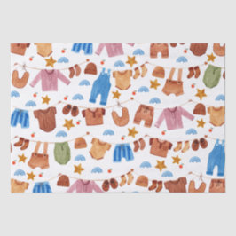 Babykleidung Babydusche Geburtstag Seidenpapier
