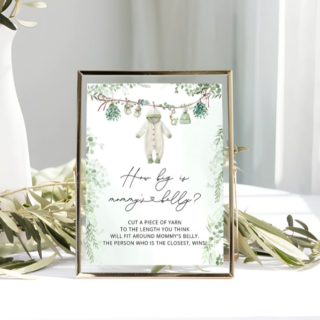 Babykleidung Boho Neutral wie groß ist Mama's Bauc Poster (Von Creator hochgeladen)