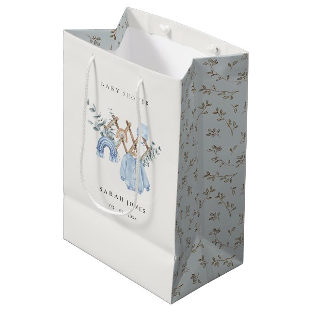 Babykleidung Essential Baby Dusche für niedliche B Mittlere Geschenktüte (Vorderseite Schrägansicht)