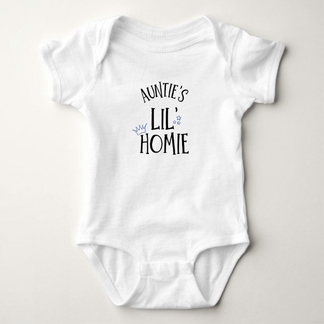 Babykleidung für Babys mit dem Homie Royalty Baby Strampler (Vorderseite)