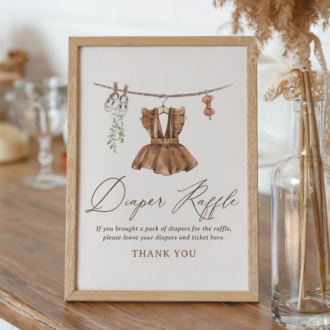 Babykleidung Mädchen Babydusche Windeln Raffle Sch Poster (Von Creator hochgeladen)
