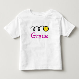 Babykleidung mit individuelle Name und Softball Kleinkind T-shirt