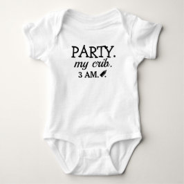 Babykrippe mit Party und Zubringerweiß Baby Strampler