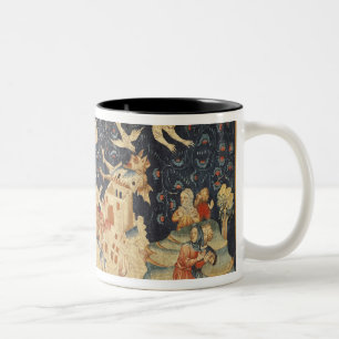 Babylon drang durch Dämonen ein Zweifarbige Tasse