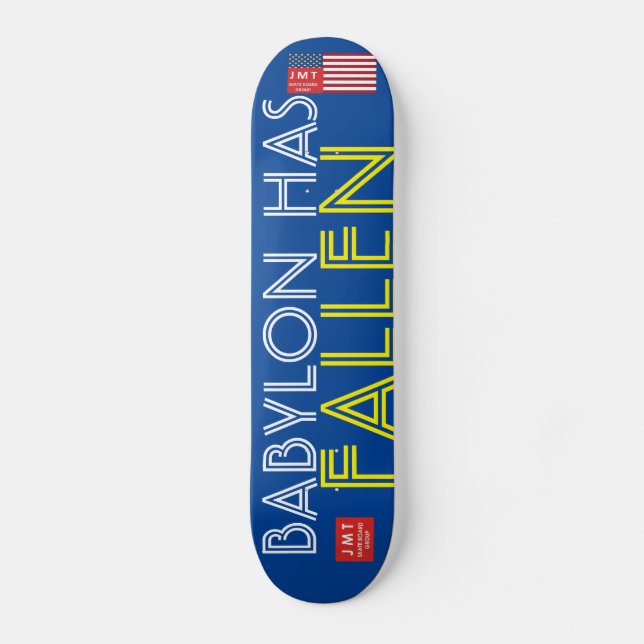BABYLON IST GEFALLEN Skateboard (Vorderseite)
