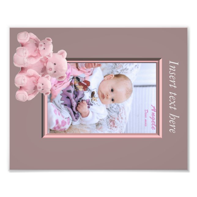 Babymädchen-Foto Fotodruck (Vorne)