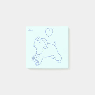 Babymammut gähnt post-it klebezettel