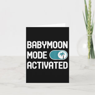 Babymoon Trip Outfit Schwangerschaft erwartet Karte