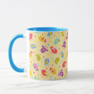 Babymuster mit niedlichen Vögeln Tasse