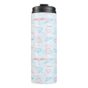 Babymuster mit Teddybären Thermosbecher