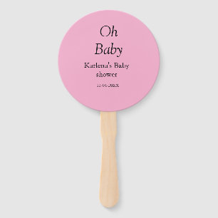 Babynahrung Baby Dusche Datum einfach minimal Fächer