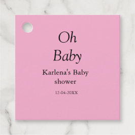 Babynahrung Baby Dusche Datum einfach minimal Geschenkanhänger