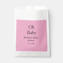 Babynahrung Baby Dusche Datum einfach minimal Geschenktütchen