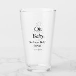 Babynahrung Baby Dusche Datum einfach minimal Glas<br><div class="desc">Entwurf</div>