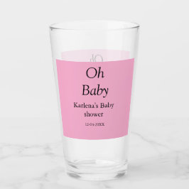 Babynahrung Baby Dusche Datum einfach minimal Glas