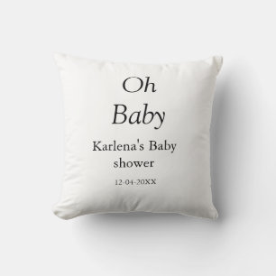 Babynahrung Baby Dusche Datum einfach minimal Kissen