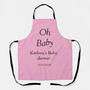 Babynahrung Baby Dusche Datum einfach minimal Schürze
