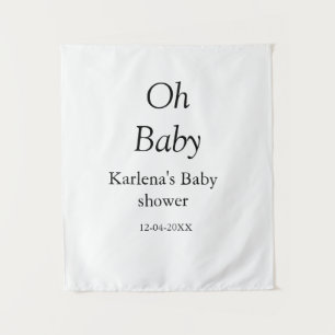 Babynahrung Baby Dusche Datum einfach minimal Wandteppich
