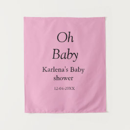 Babynahrung Baby Dusche Datum einfach minimal Wandteppich