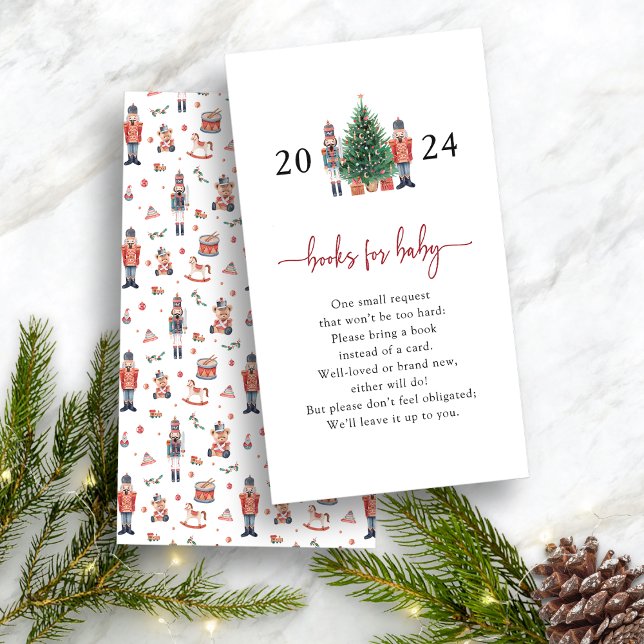 Babynahrung Begleitkarte (Books for Baby - Nutcracker Baby Shower Invitation by Painted Paperie)