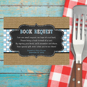 Babynahrung, GRILLEN Baby Shower Buchungskarte Begleitkarte