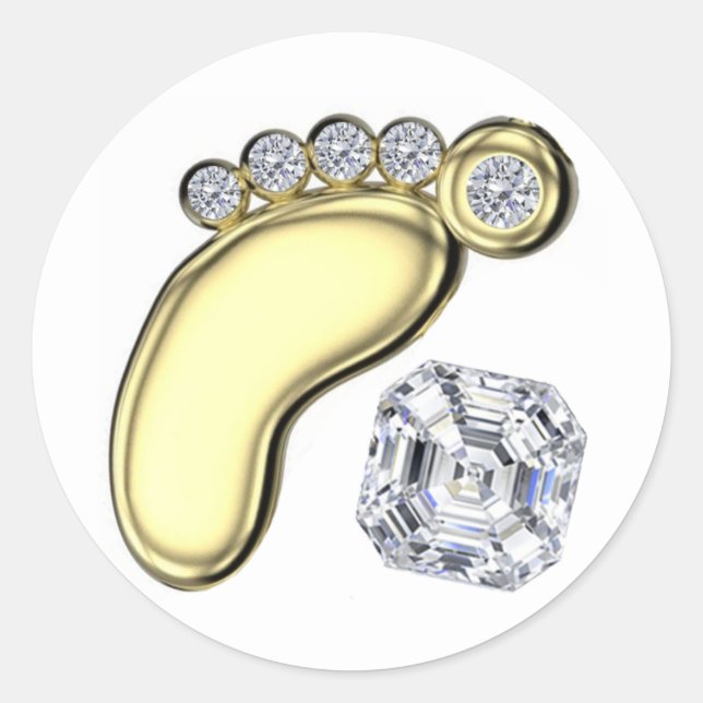 Babynahrung Runder Aufkleber (Vorderseite)