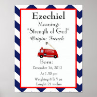 Babyname bedeutet Keepake Kinderzimmer Ezechiel Na