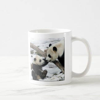Babypanda und -mamma kaffeetasse