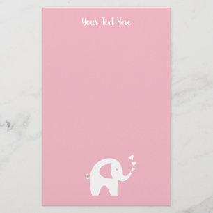Babyparty-Briefpapierpapier des Mädchens des rosa Briefpapier