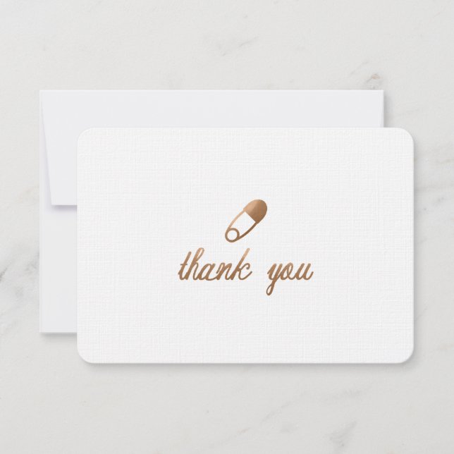 BABYPARTY DANKEN IHNEN CARD-FLAT DANKESKARTE (Vorderseite)