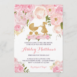 Babyparty der großen Schwester laden ein Einladung