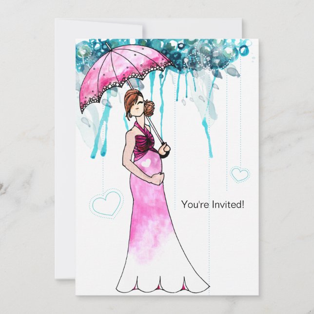 Babyparty Einladung (Vorderseite)