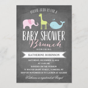 Babyparty-Einladung des Baby-Brunch-  Einladung