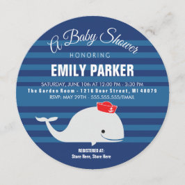 Babyparty-Einladung des Wal-| Einladung