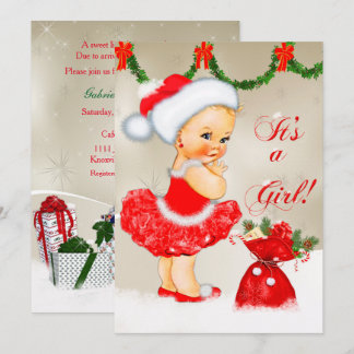 Babyparty-Einladung, WeihnachtsBabyparty Einladung