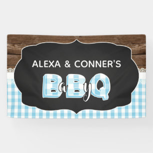 Babyparty-Fahne des Baby-Q - Baby-Blau Banner
