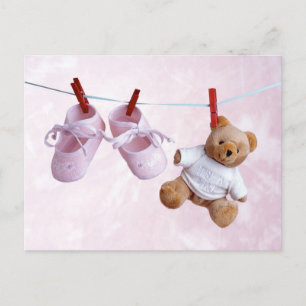 Babyparty für Mädchen Einladungspostkarte
