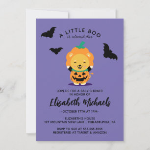 Babyparty   Halloween Niedlich Lil' Pumpkin Mitteilungskarte
