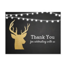 Babyparty | Imitats Gold Foil Antler | Kopfbrett