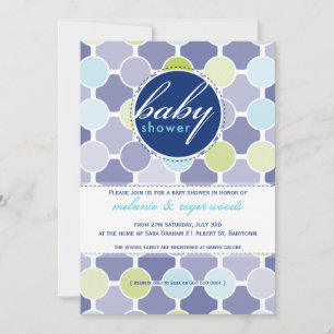 BABYPARTY LÄDT: EIN: fizzy Stellen 6P Einladung