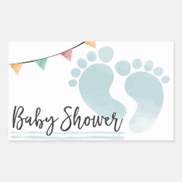 Babyparty Rechteckiger Aufkleber