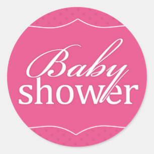 Babyparty-rosa Aufkleber