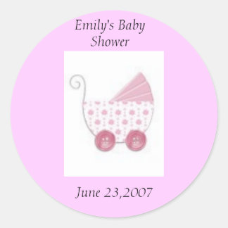 Babyparty Runder Aufkleber