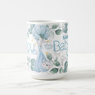 Babyparty. Schlafen Baby Bear Blue. Kaffeetasse