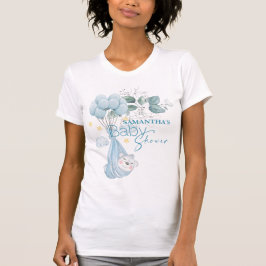 Babyparty. Schlafen Baby Bear Blue. T-Shirt