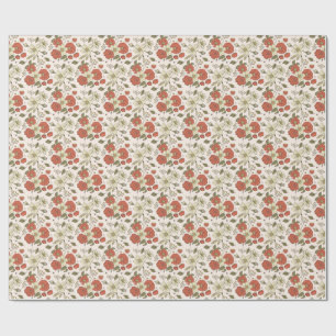 Babyparty Schmetterlinge und Blüten Poesie Geschenkpapier