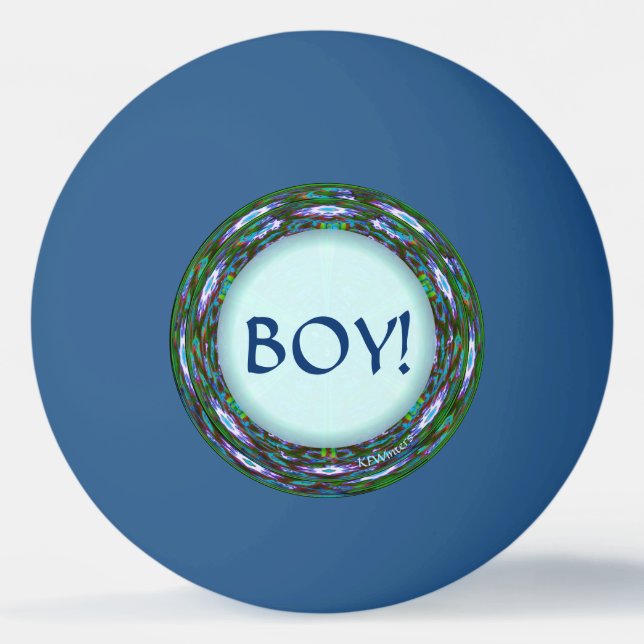 Babyparty-Spiel! Junge oder Mädchen? Team-Junge! Tischtennisball (Vorderseite)